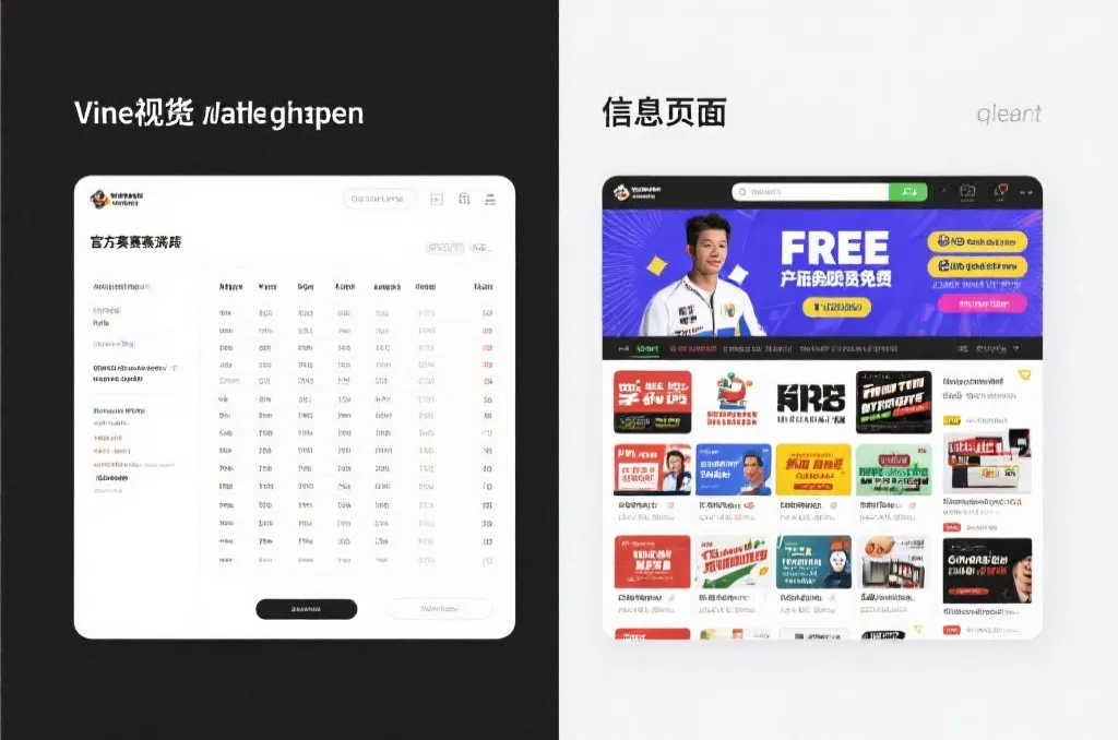 官方赛程与第三方页面对比示意